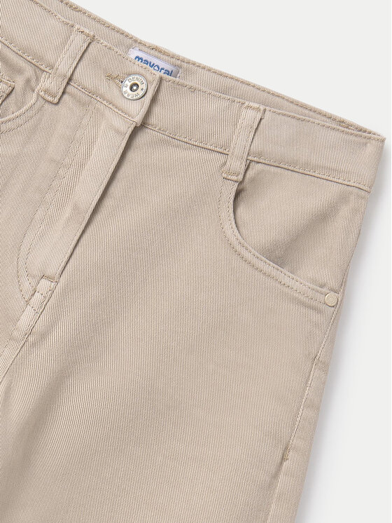 Mayoral Mayoral Jeans hlače 6537 Bež Wide Leg
