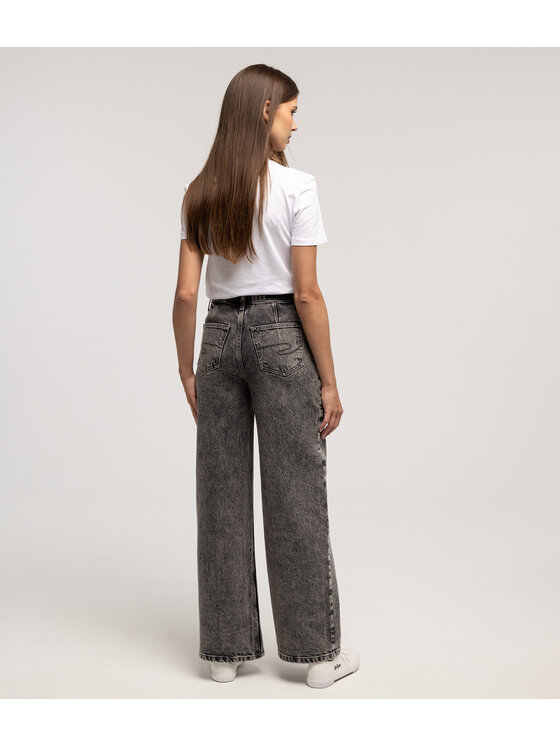 Lee Cooper Lee Cooper Jeansy BELLA 3225 Czarny Wide Leg