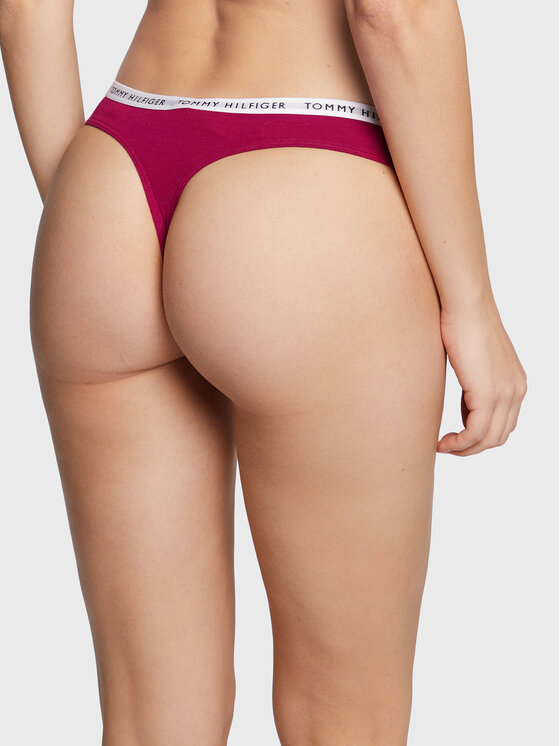 Tommy Hilfiger Tommy Hilfiger Sada 3 kusů string kalhotek UW0UW02829 Barevná