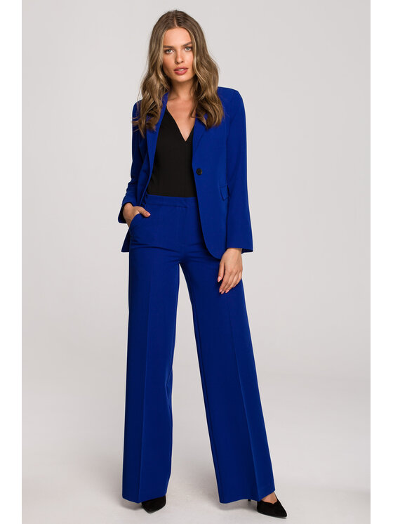 Stylove Stylove Marynarka S310 Niebieski Regular Fit