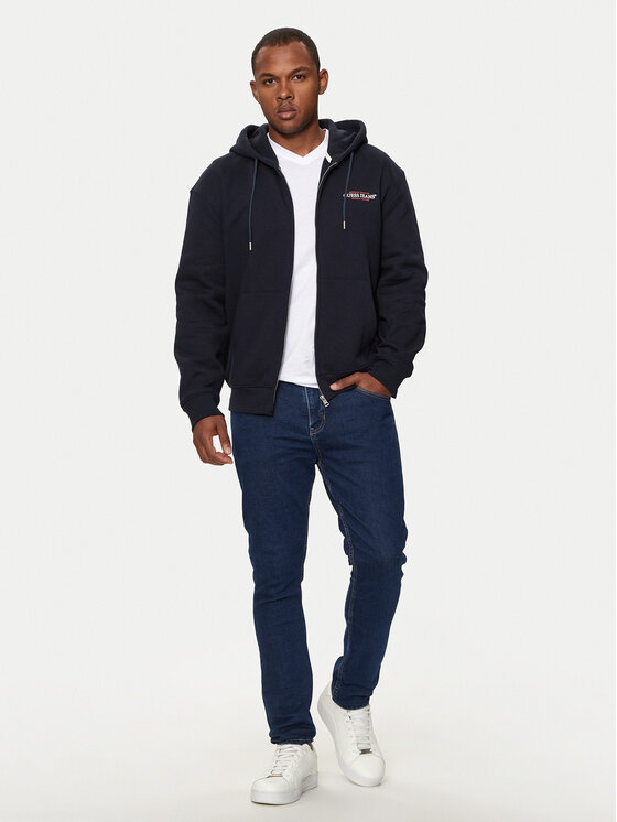 Guess Jeans Guess Jeans Pulóver M4YQ27 K9V31 Sötétkék Regular Fit