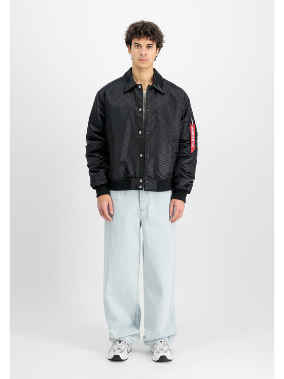 Alpha Industries Alpha Industries Kurtka bomber Coach Logo Bomber Jacket Czarny Regular Fit