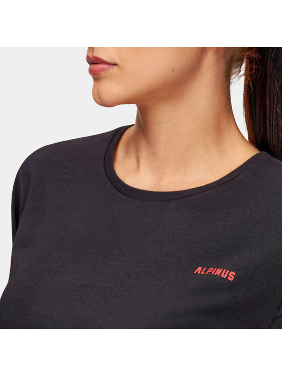 Alpinus Alpinus T-Shirt Tulamba Czarny Regular Fit