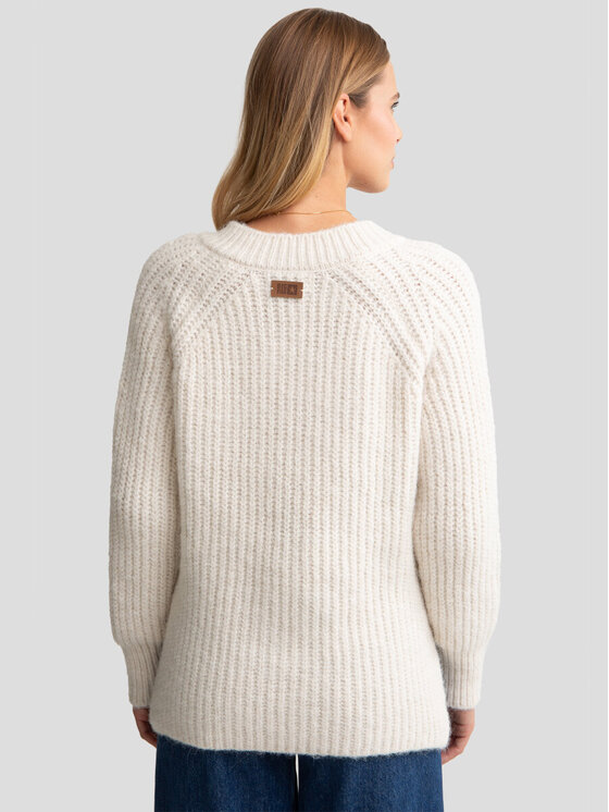 BIG STAR BIG STAR Sweter MAYAMIYA_103_160 Beżowy Classic Fit