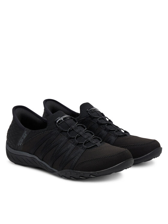 Skechers Skechers Снікерcи Breathe Easy - Roll With Me 100593/BBK Чорний