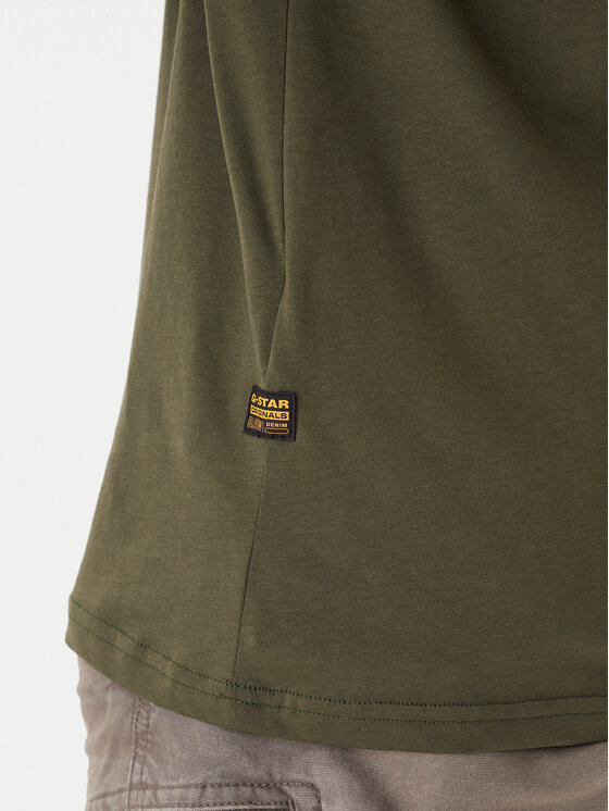 G-Star Raw G-Star Raw T-shirt Finger Print Burger D26041-C506 Tamno zelena Regular Fit