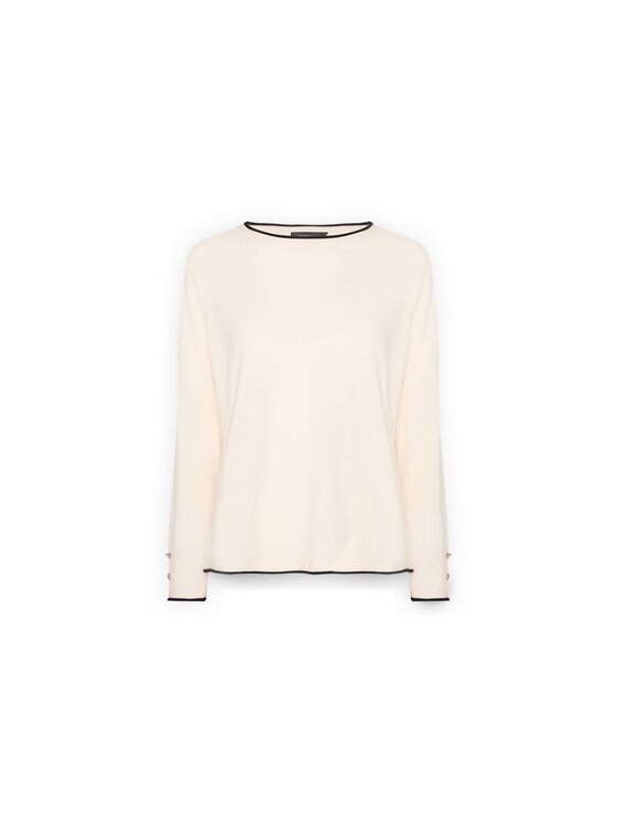 Elena Mirò Elena Mirò Maglione M521Z000662N002 Bianco Regular Fit