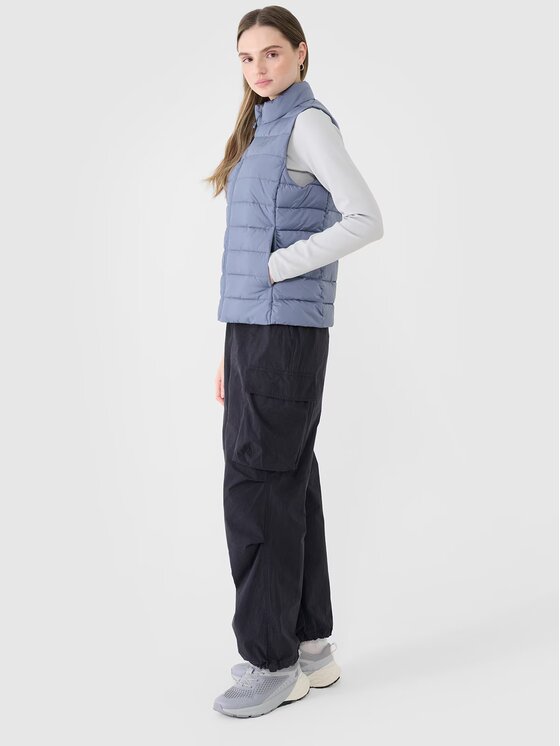 4F 4F Bezrękawnik 4FWSS25TVJAF284-32S Niebieski Slim Fit