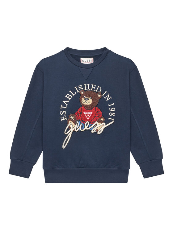 Guess Bluza H5YJ00 KAX74 Granatowy Oversize