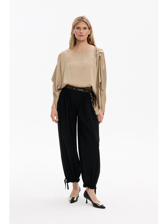 Deni Cler Milano Deni Cler Milano Spodnie materiałowe W-DC-5266-F5-F7-90-1 Czarny Regular Fit
