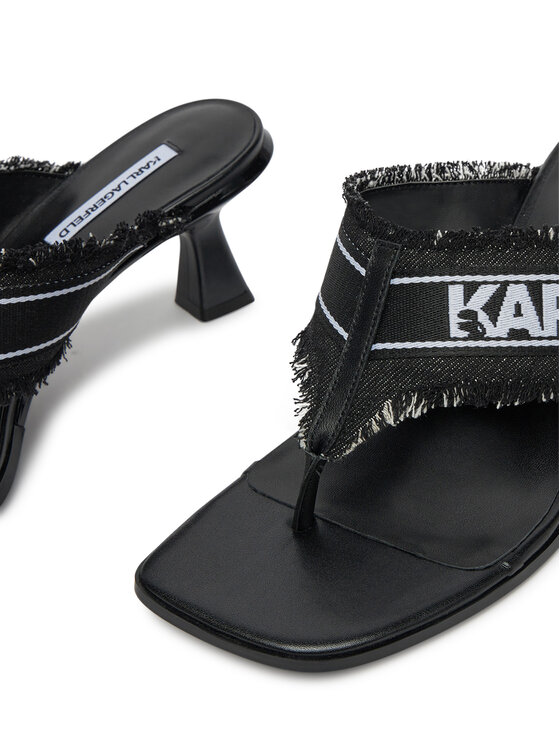 KARL LAGERFELD KARL LAGERFELD Flip-flops Panache II KL30104 Fekete