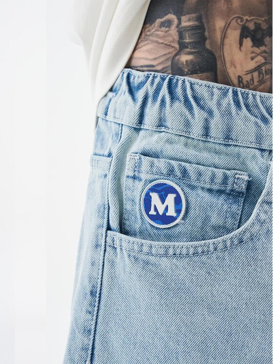 MyStars MyStars Szorty jeansowe Krótkie Spodenki Jeansowe Męskie Jasne Niebieskie MyStars Blue Basic 32 Niebieski Loose Fit
