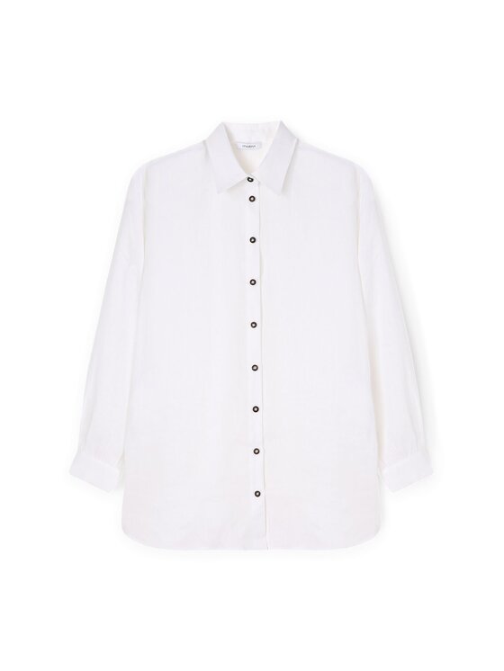 Motivi Motivi Camicia 5225W000471N011 Bianco Regular Fit