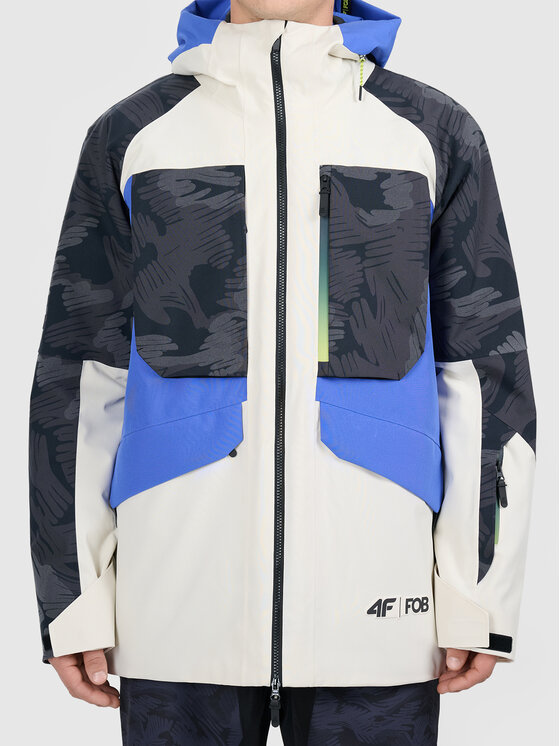 4F 4F Kurtka zimowa 4FWAW26TTJAM1179-90A Kolorowy Active Fit