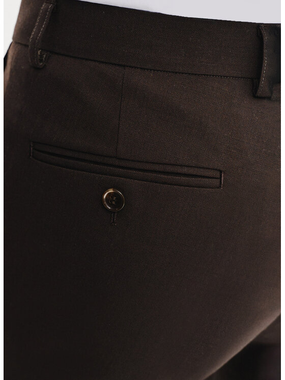 Pako Lorente Pako Lorente Spodnie garniturowe P25SF-6G-004 Brązowy Slim Fit