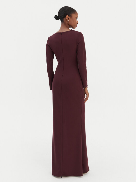 Rinascimento Rinascimento Официална рокля CFC0126572003 Бордо Slim Fit