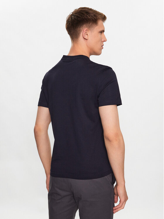 Calvin Klein Calvin Klein T-Shirt Contrast Line Logo K10K111538 Σκούρο μπλε Regular Fit