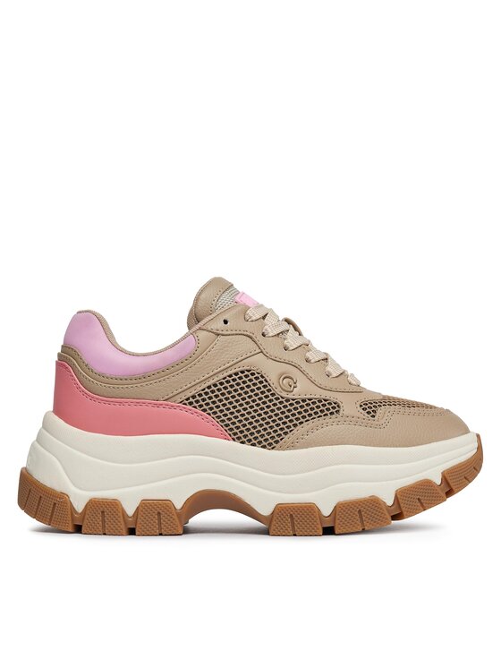 Guess Sneakersy Brecky FLPBRE ELE12 Béžová