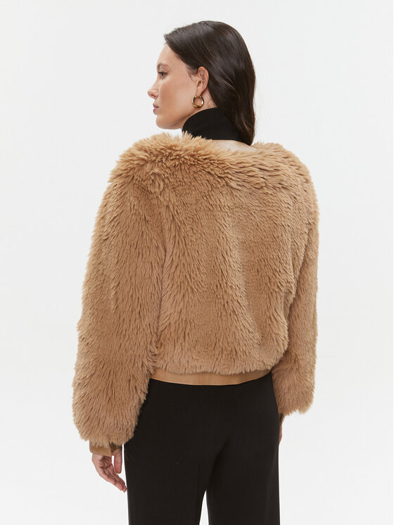 TWINSET TWINSET Krzno 232TT2021 Rjava Regular Fit