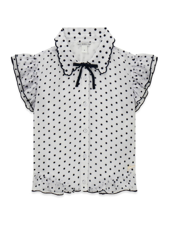 Guess Cămașă J6GH06 WA2T0 Alb Regular Fit