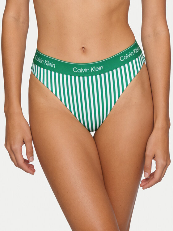 Calvin Klein Swimwear Calvin Klein Swimwear Dół od bikini LV00Q61132 Zielony
