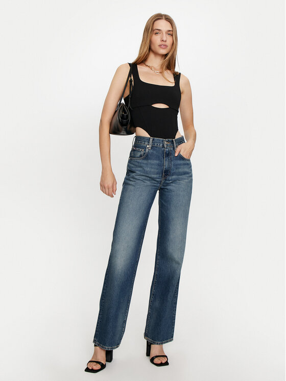 ViCOLO ViCOLO Glaustinukė TS0377 Juoda Slim Fit