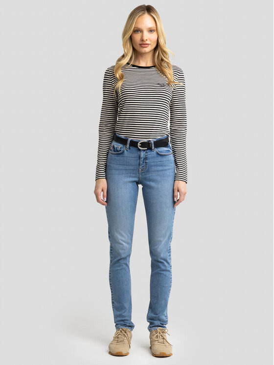 BIG STAR BIG STAR Jeansy KATRINA_HIGH_WAIST_355_190 Niebieski Slim Fit