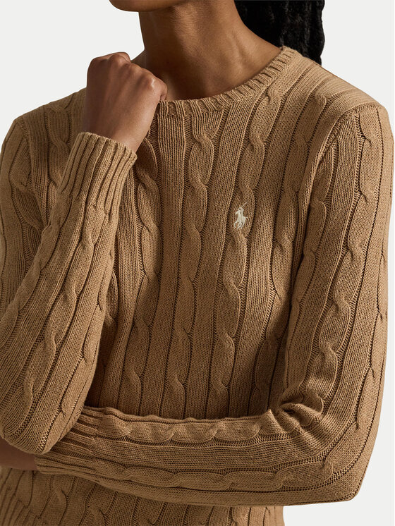 Polo Ralph Lauren Polo Ralph Lauren Sweter 211971795002 Brązowy jasny Slim Fit
