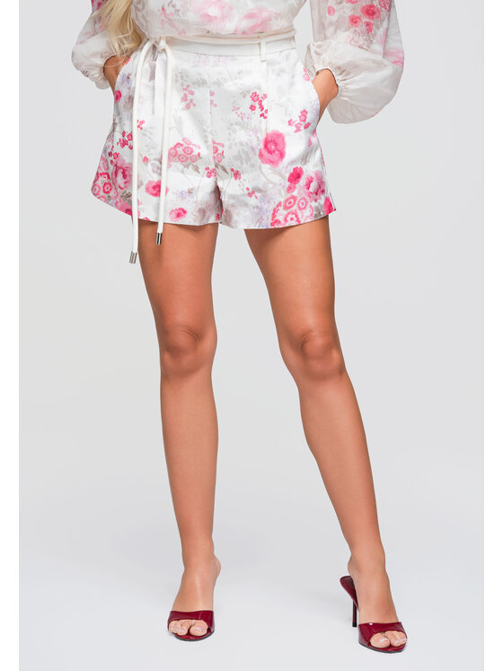 Ombre Ombre Szorty materiałowe OW-ST-E0026 Różowy Relaxed Fit