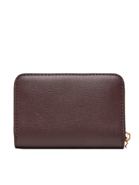 Calvin Klein Calvin Klein Velika ženska denarnica Foil Logo Medium Zip Around LV04F1091G Bordo rdeča
