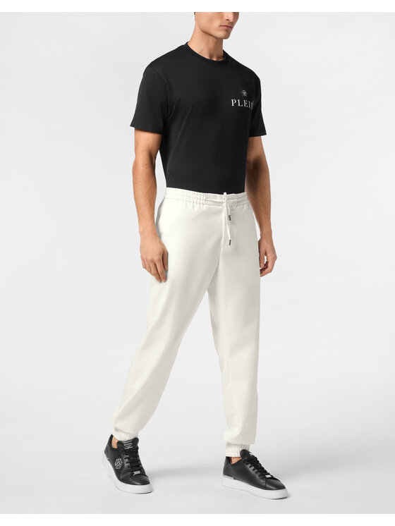 PHILIPP PLEIN PHILIPP PLEIN Joggery 24563 Biały Jogger Fit