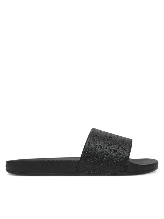 Şlapi Calvin Klein Pool Slide Mono HW0HW02541 Negru