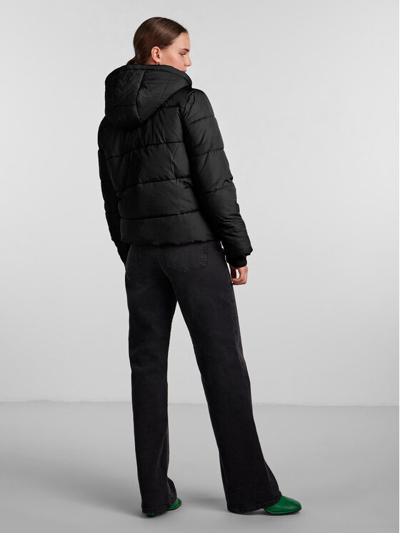 Pieces Pieces Μπουφάν χειμωνιάτικο 17115626 Μαύρο Regular Fit