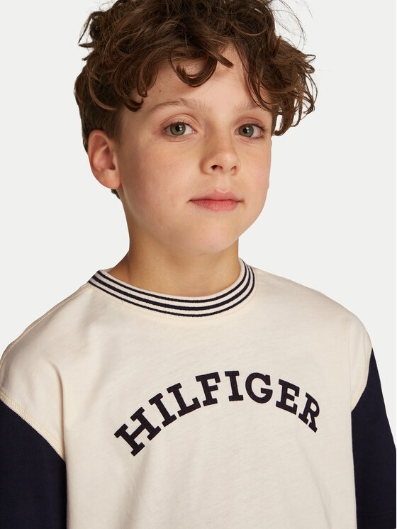 Tommy Hilfiger Tommy Hilfiger T-krekls Monotype Graphic KB0KB09360 Bēšs Regular Fit