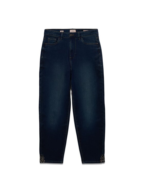 Oltre Oltre Jeansy P493R308352N034 Niebieski Boy Fit