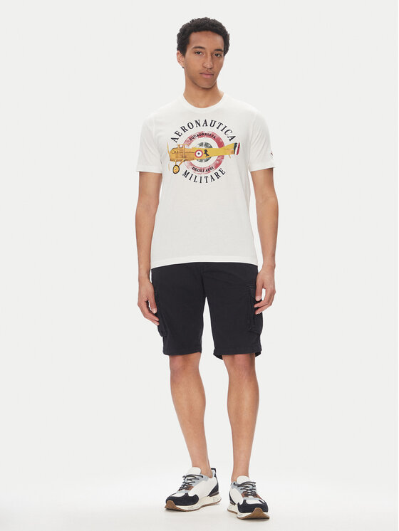 Aeronautica Militare Aeronautica Militare Majica 251TS2414J641 Bela Regular Fit
