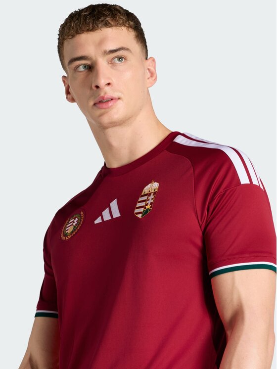 adidas adidas Koszulka techniczna Węgry Czerwony Slim Fit