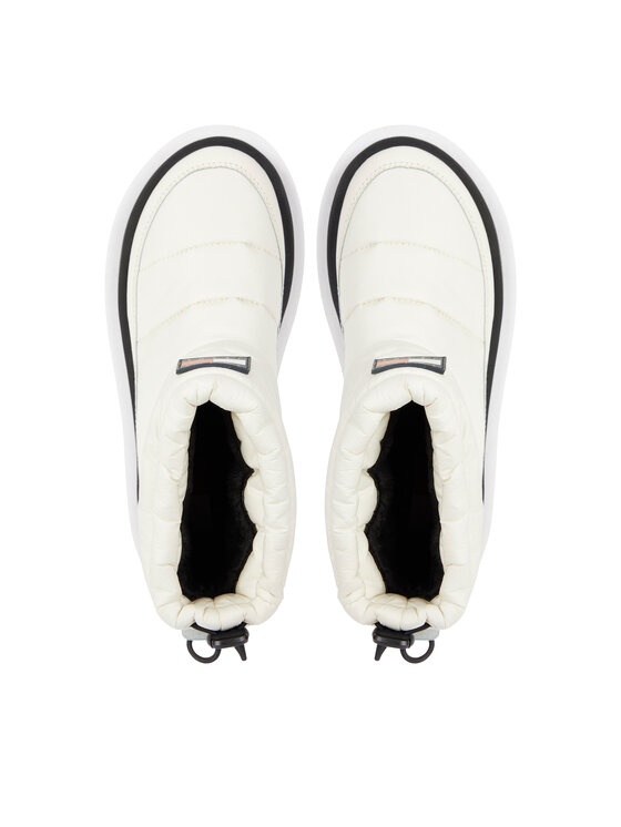 Tommy Jeans Tommy Jeans Botki Tjw Padded Flat Boot EN0EN02292 Biały