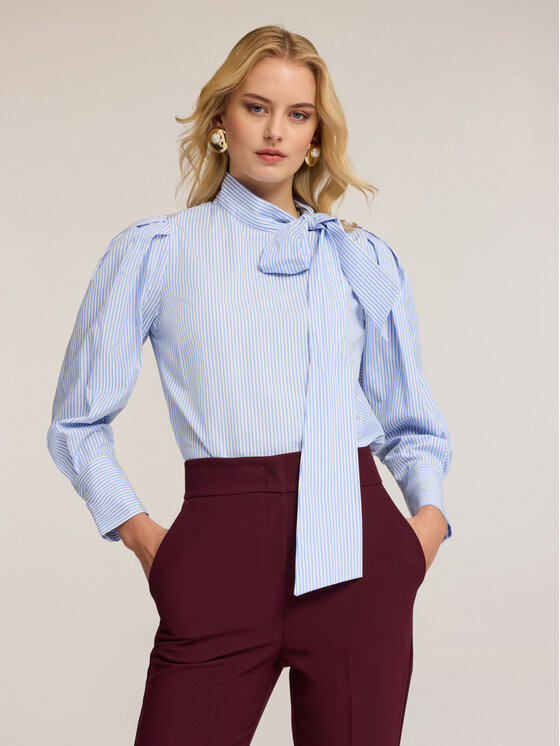 Motivi Motivi Bluzka 2042Q001947N0S1 Turkusowy Regular Fit