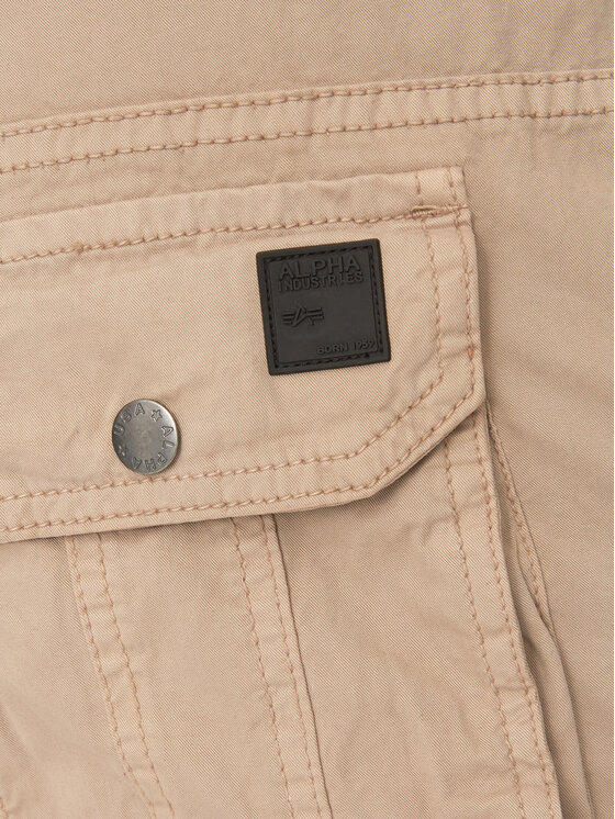 Alpha Industries Alpha Industries Bavlnené šortky 136250 Béžová Regular Fit