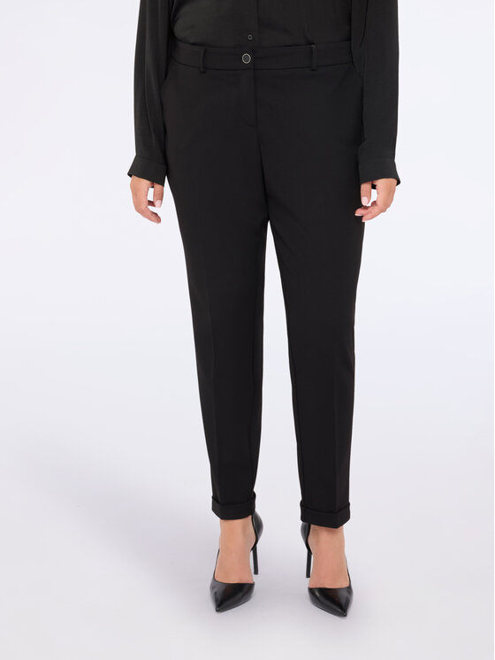 Fiorella Rubino Fiorella Rubino Pantaloni di tessuto P178L002200N033 Nero Regular Fit
