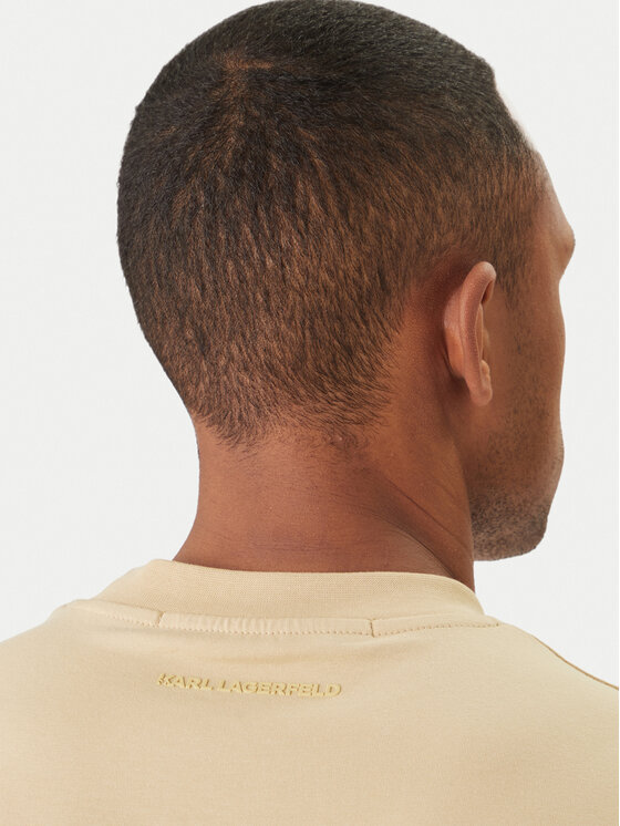 KARL LAGERFELD KARL LAGERFELD Tricou 755049 562235 Bej Regular Fit