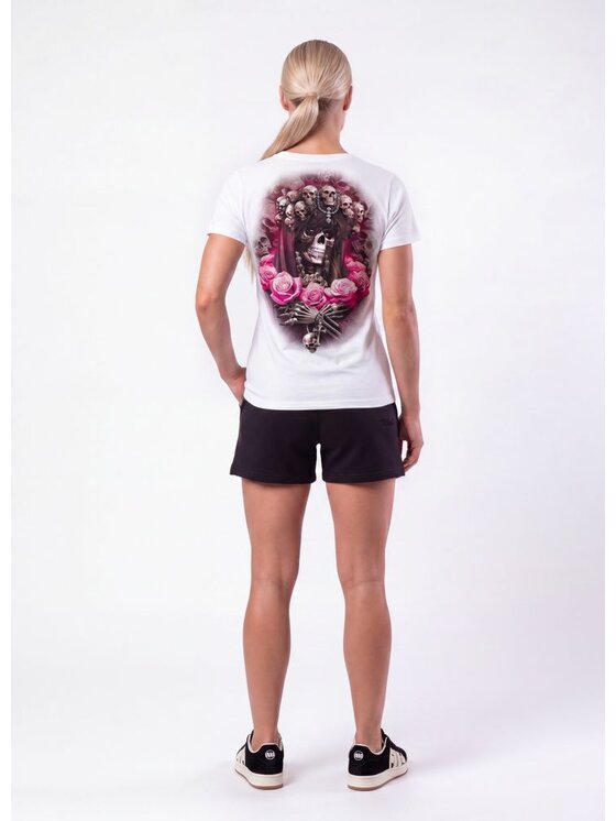 PITBULL PITBULL T-Shirt SANTA MUERTE Biały Regular Fit