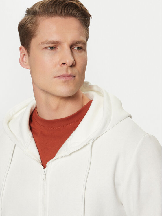 Jack & Jones Jack & Jones Mikina Bradley 12249342 Bílá Relaxed Fit