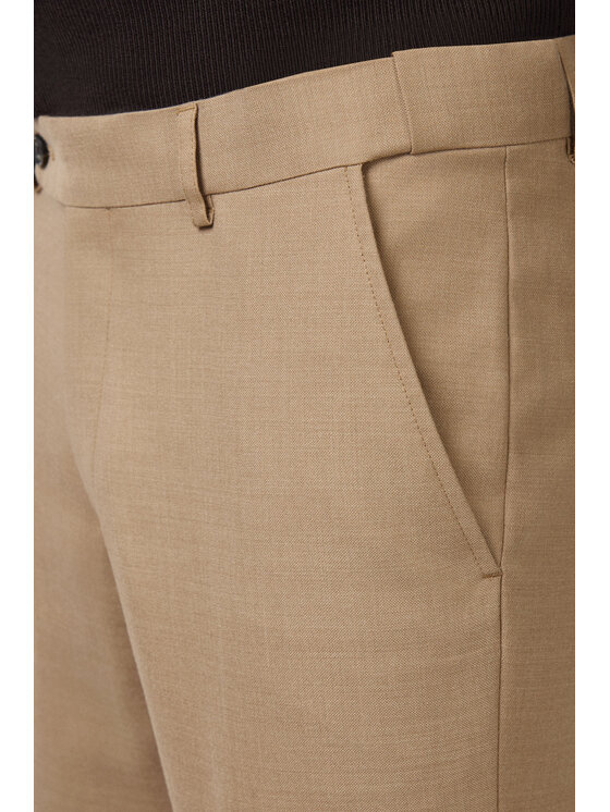 Lancerto Lancerto Spodnie materiałowe Artemio SP073225000012 Beżowy Slim Fit