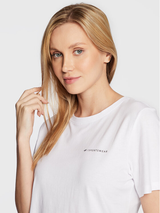 4F 4F Тишърт H4Z22-TSD025 Бял Regular Fit