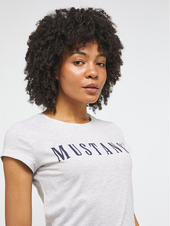 Mustang Mustang T-Shirt Alina 1013222 Szary Regular Fit