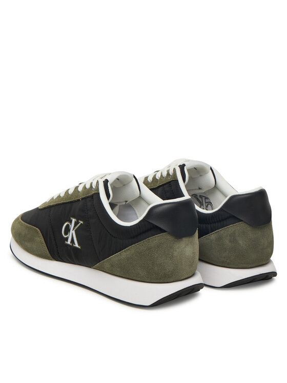 Calvin Klein Calvin Klein Sneakersy Retro Runner Ess Mix Mat YM0YM01361 Černá