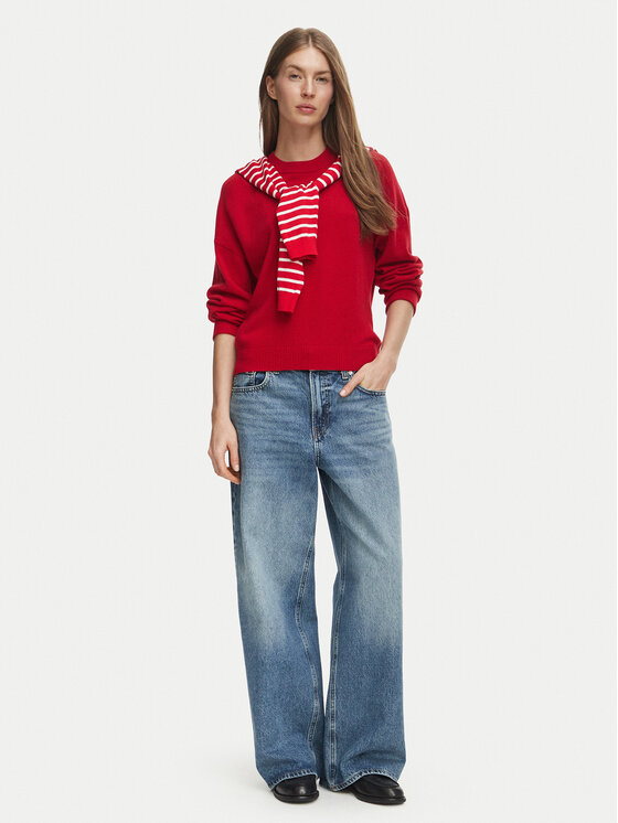 Tommy Hilfiger Tommy Hilfiger Pullover WW0WW51459 Rot Regular Fit