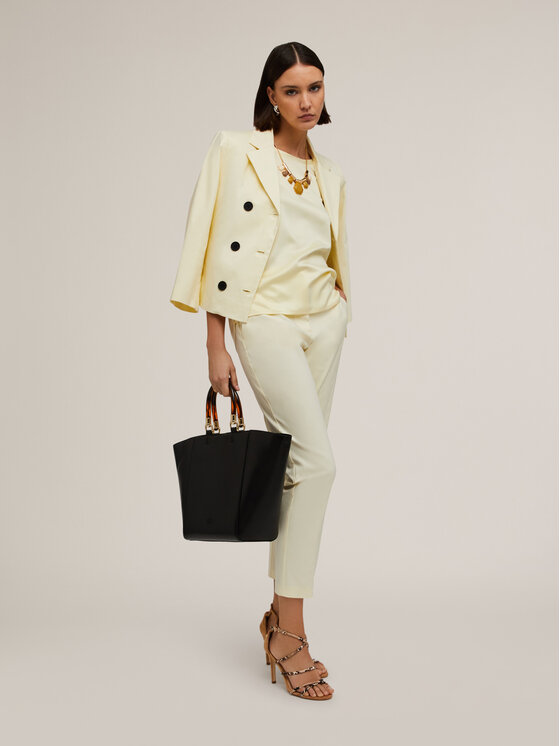 Motivi Motivi Pantaloni di tessuto P203Q303936N008 Giallo Regular Fit